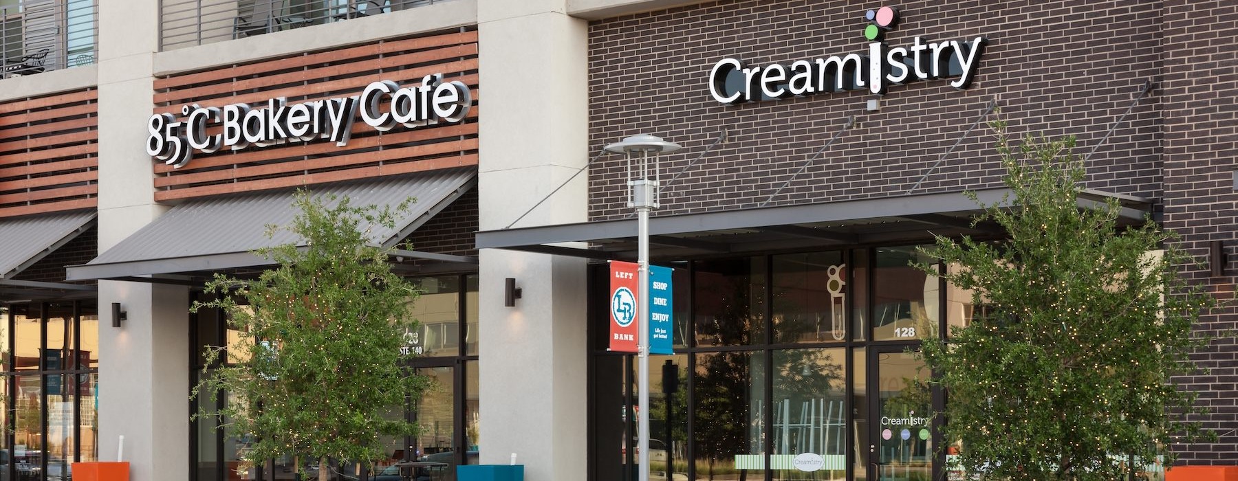 a building with a sign on it